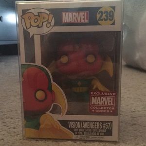 Marvel Vision (Avengers #57) Funko Pop with soft protector